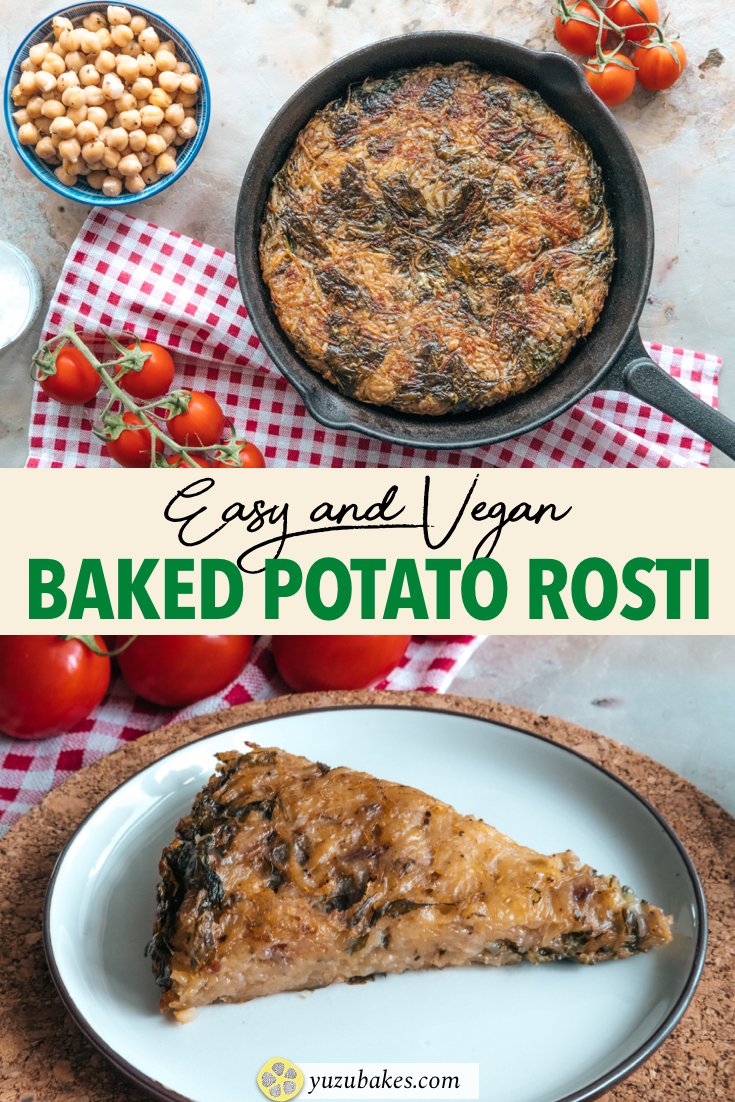 Baked Potato Rosti With Spinach | Yuzu Bakes