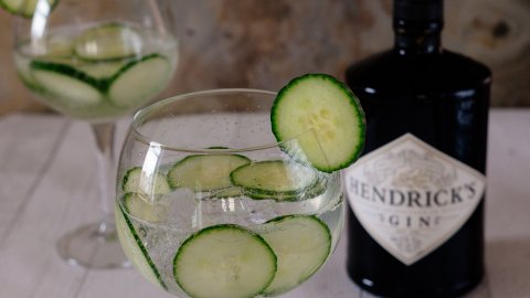 Hendrick's gin tonic cucumber recipe | Yuzu Bakes